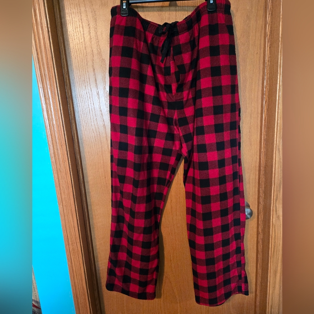 Buffalo Plaid Red and Black Pants